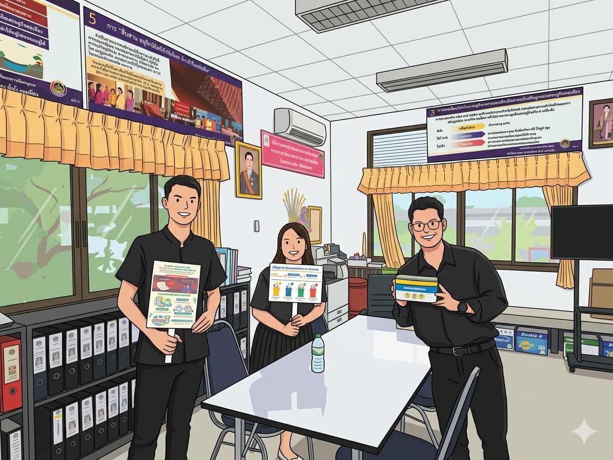 ชาว พช.พรรณานิคม ร่วมใจ "ลด ละ เลิก" ภาชนะโฟม (No Foam) และ ทิ้งขยะให้ถูกถัง! คู่มือแยกขยะฉบับ พช.พรรณานิคม